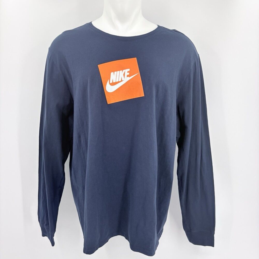 Nike Futura Box Tee Shirt Mens XXL Crewneck Athletic Cut Retro Sportswear